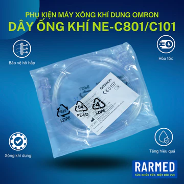 Phụ kiện dây ống dẫn khí máy xông khí dung Omron NE-C801/C101 - 100cm