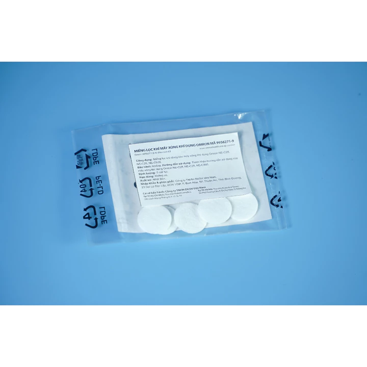 Phụ kiện 5 miếng đầu lọc khí vào máy xông khí dung Omron NE-C28/C29/C900 – 4