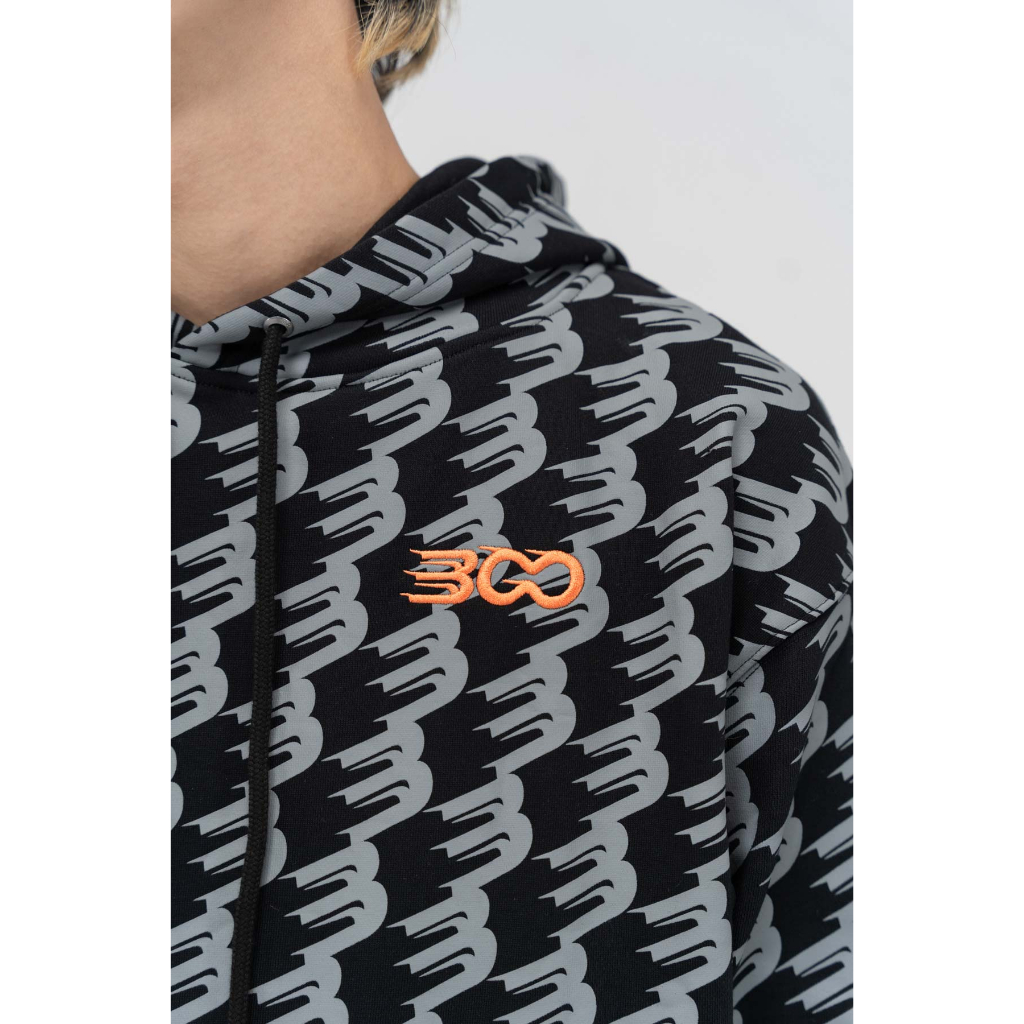 Áo Nỉ Mũ BOO Unisex In Tràn Họa Tiết logo BOO Essential Winter
