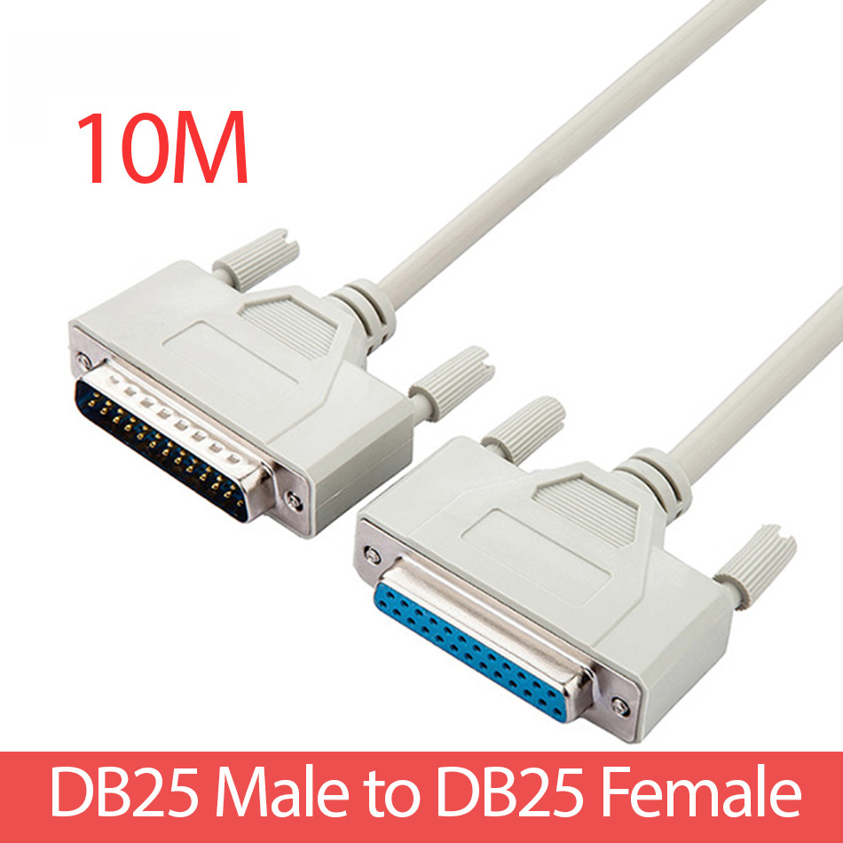 Cáp COM DB25 Male to DB25 Female dài 10M, LPT 25 chân Đực sang Cái cho ...