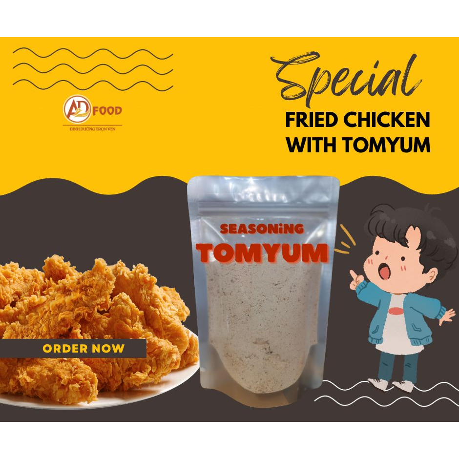 100g Bột gia vị Tomyum vị cay hấp dẫn, dùng làm gia vị trong nấu ăn