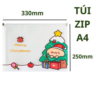 Sỉ lốc 12 túi zip A4 đựng tài liệu