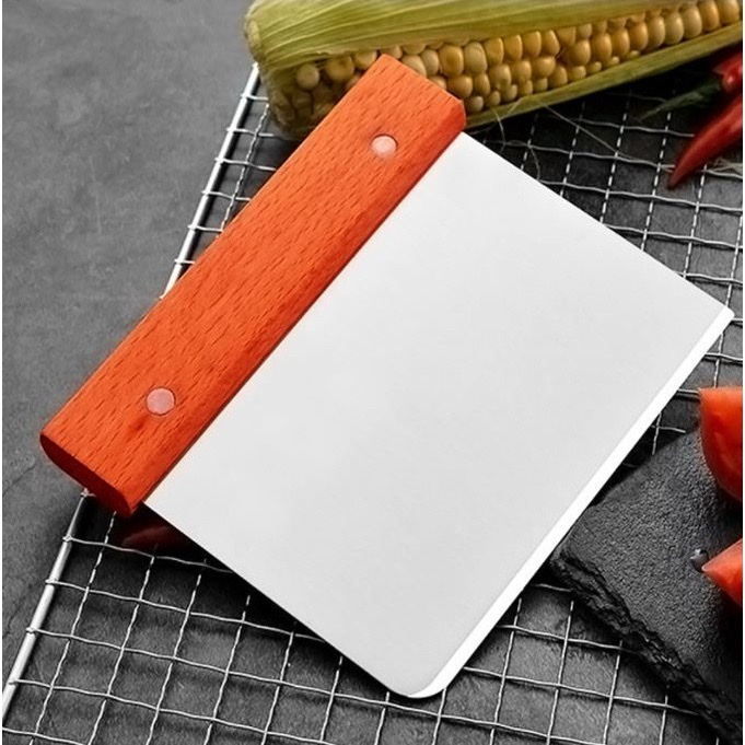 Dao cắt bột inox cán gỗ | Shopee Việt Nam