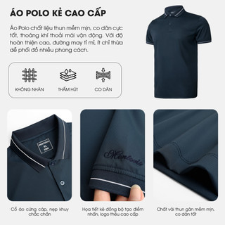 Áo Thun Nam Có Cổ Mentoris, Mẫu Sọc Cao Cấp, Basic, Dễ Phối Đồ, Mẫu Mới Nhất MPL30S