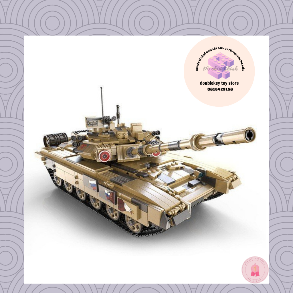 Đồ Chơi Lắp Ráp Mô Hình Xe Tăng RC T90 Tank Model Với CADA C61003 ...