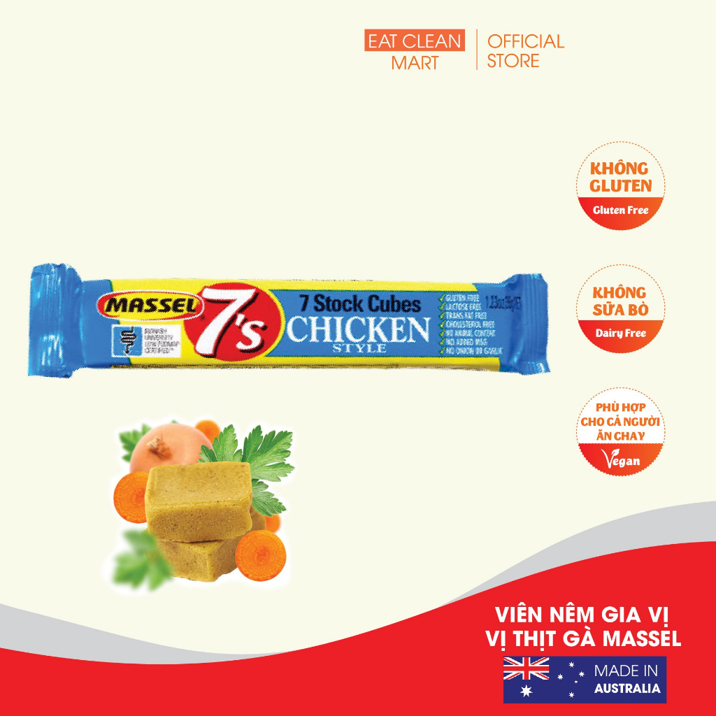 5 THANH] Viên Nêm Chay Vegan Gia Vị Thịt Gà Massel Chicken