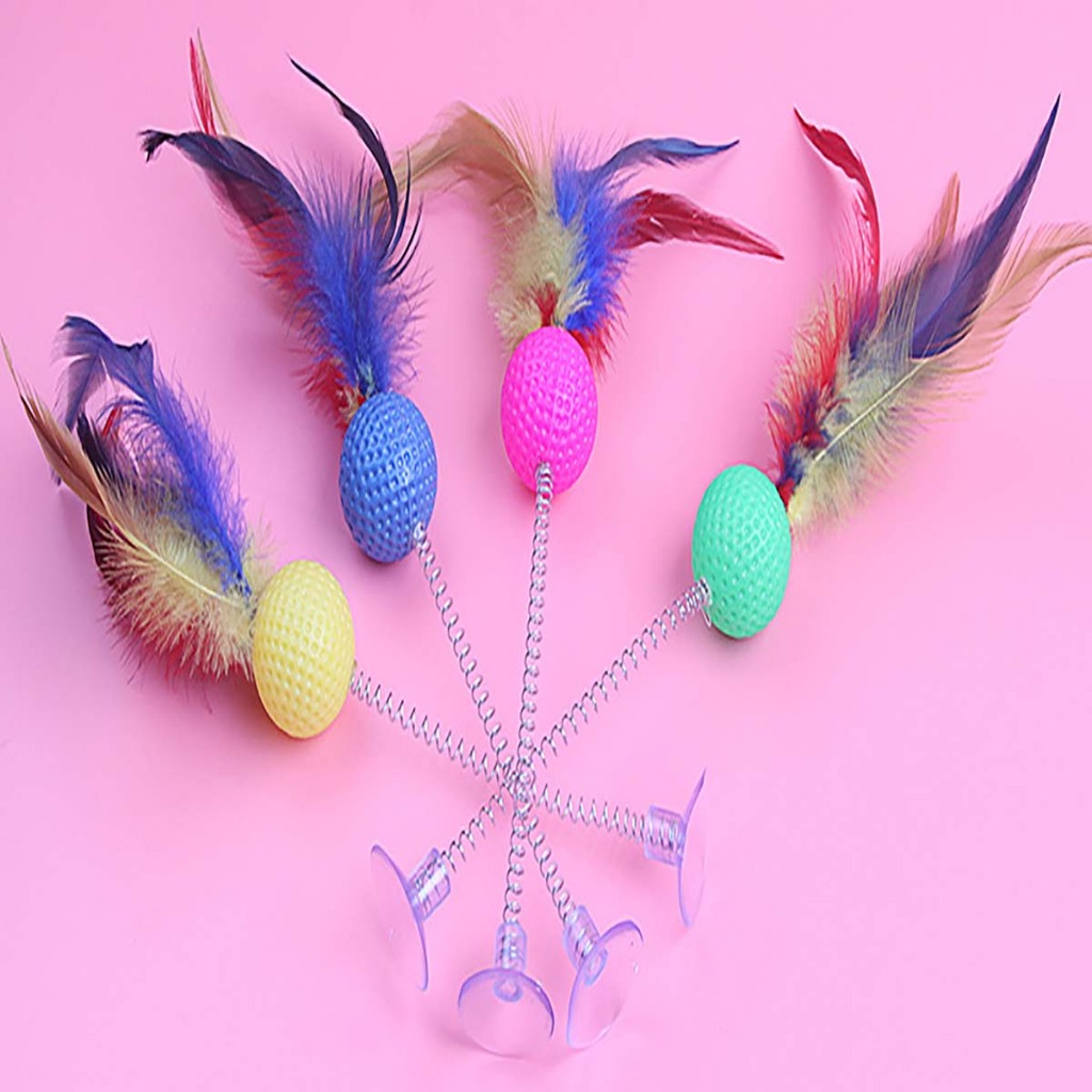 Cần Câu Mèo Dính Sàn Dây Thép Đồ Chơi Cho Mèo Tự Động Gắn Tường Giá Rẻ Con Lớn Tam Thể Play Together Đuổi Bắt Tại Nhà