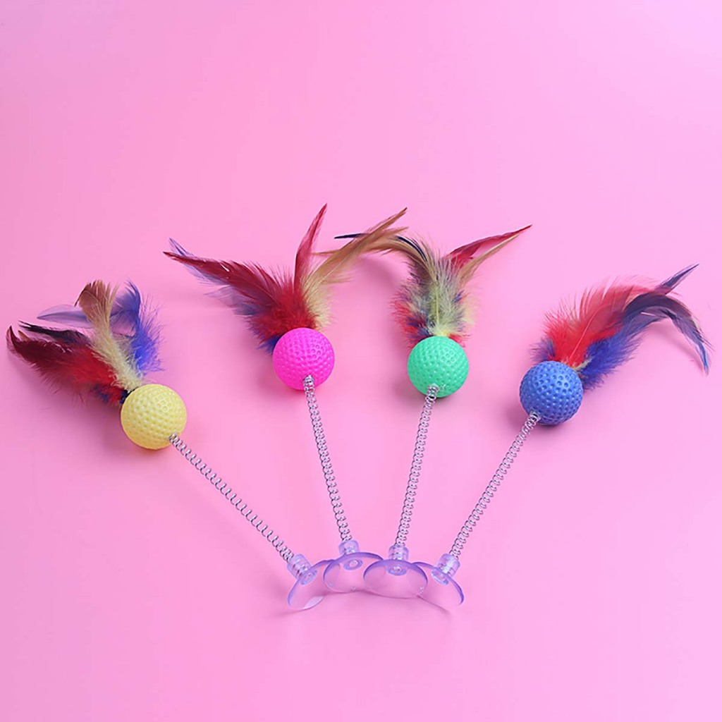 Cần Câu Mèo Dính Sàn Dây Thép Đồ Chơi Cho Mèo Tự Động Gắn Tường Giá Rẻ Con Lớn Tam Thể Play Together Đuổi Bắt Tại Nhà