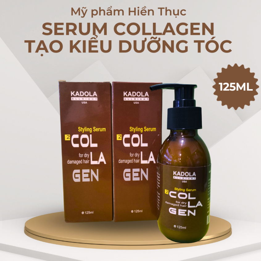 Gel mềm tạo kiểu và giữ nếp tóc Collagen KADOLA 125ML