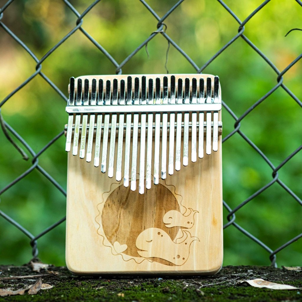 Đàn Kalimba 21 phím, kalimba trong suốt 21 phím - Tặng full phụ kiện