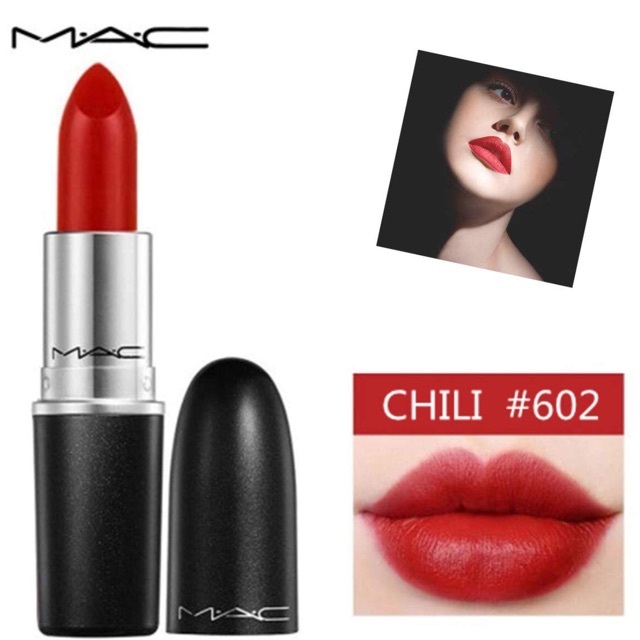 Son Mac Màu 602 Chili - Đỏ Gạch Sang Chảnh | Shopee Việt Nam