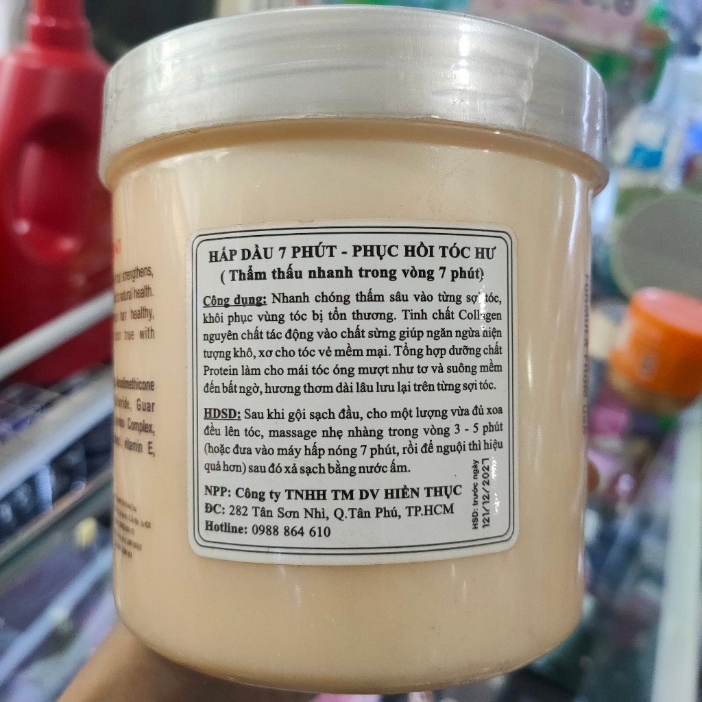 Dầu hấp dưỡng tóc SEVEN TREATMENT phục hồi tóc hư 1000ml