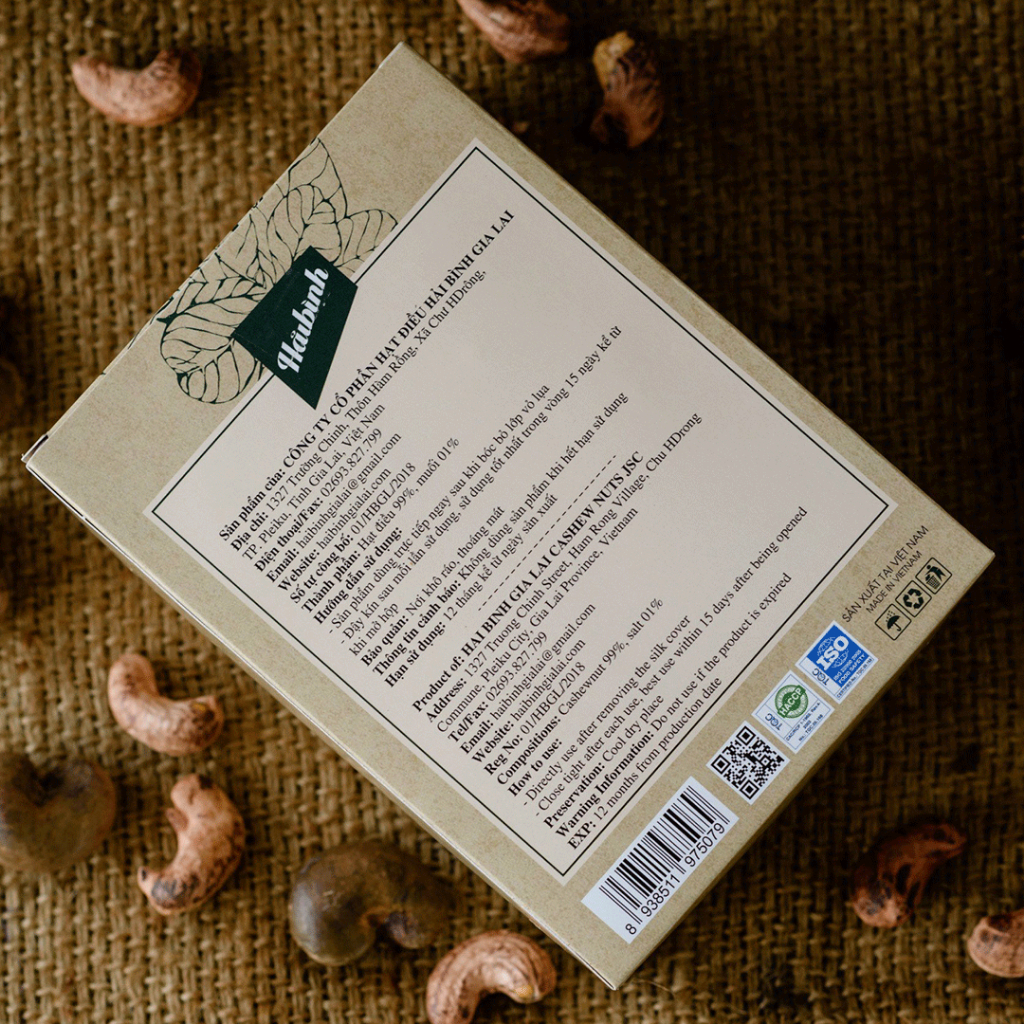 [Mua 2 hộp tặng 1 hũ tỏi ớt 115g] 500g Hộp quà đặc biệt Hạt điều Rang Củi Hải Bình Gia Lai rang củi tự nhiên - Mới rang