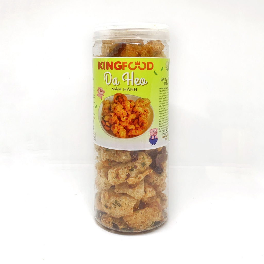 [ Hũ 250Gr ] Da Heo Mắm Hành Ngon - Giòn Rụm KingFood