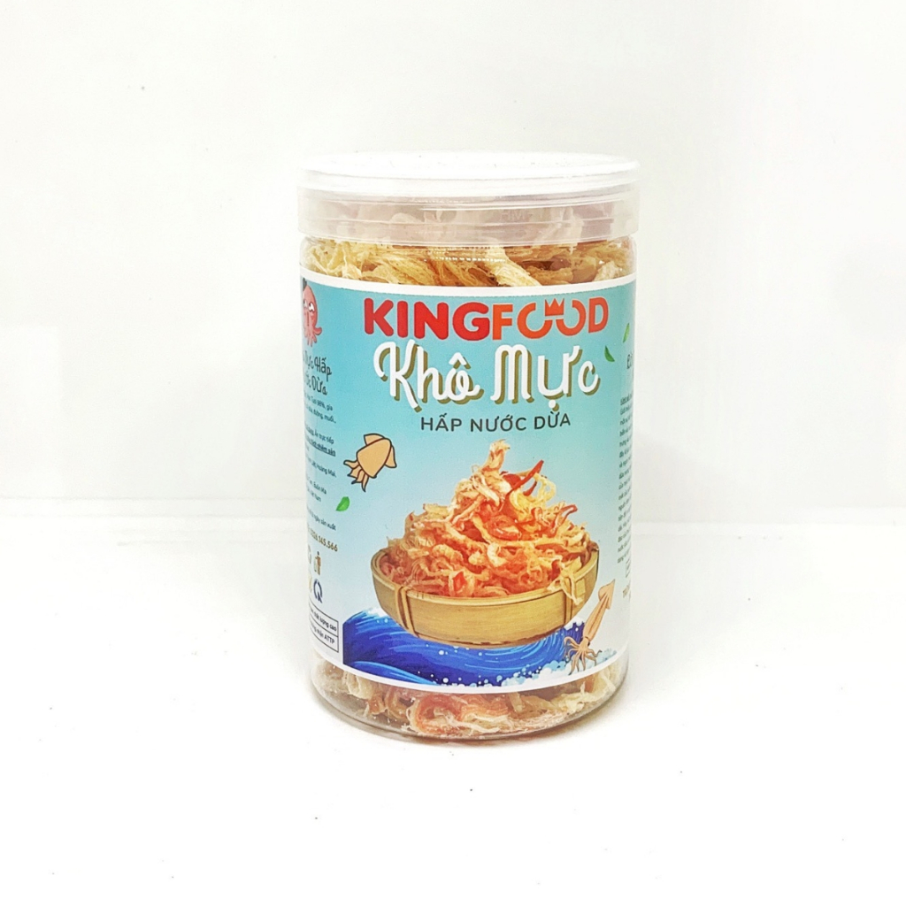 [Hũ 200-500Gr] Khô Mực Hấp Nước Dừa Thái Lan KingFood
