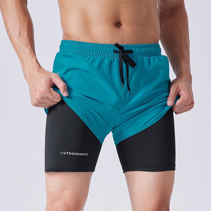 Ảnh Quần Chạy Bộ Nam Bảo Hành 12 Tháng Quần Thể Thao Nam 2 Lớp Vải Dù Và Polyester Thoáng Khí Cleacco C622 Boro Sport 4