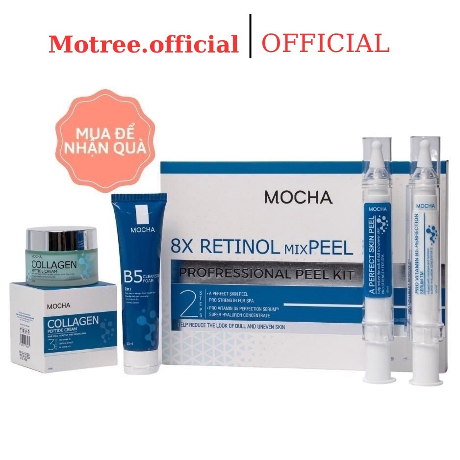 Ảnh Peel da vi tảo Retinol Mix Peel MOCHA BEAUTY 10mlx2 1