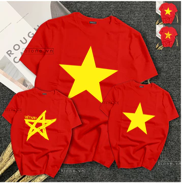 Áo Cờ Đỏ Sao Vàng, Đủ size trẻ con người lớn chất đẹp