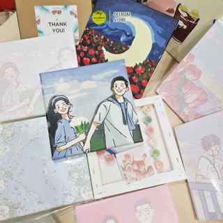 [TỔNG HỢP] Tranh tô màu theo số mini kích thước 20x20cm có khung thiên nhiên phong cảnh con người