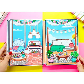 Biệt thự bên bờ biển của Toca Boca - Búp bê giấy