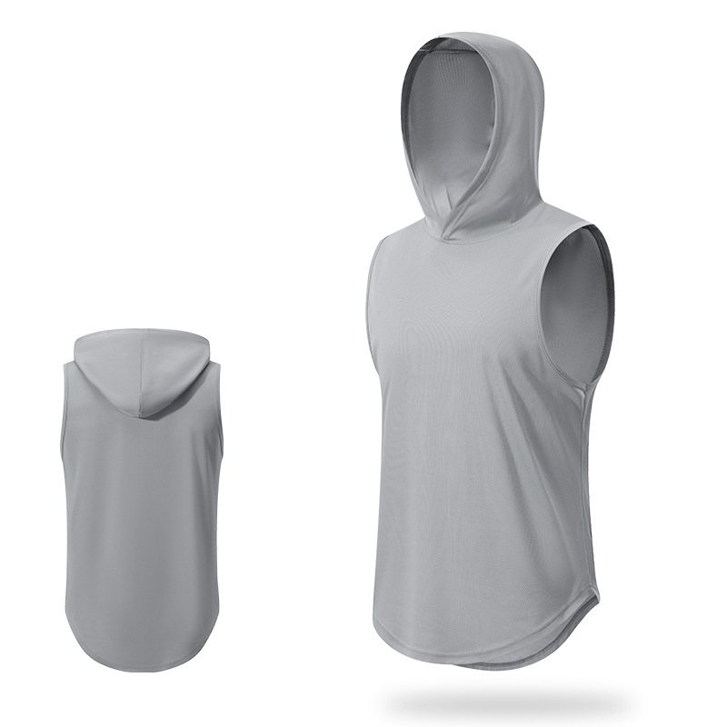 Ảnh Áo Ba Lỗ Có Nón Cực Thoáng Khí Áo Tank Top Tập Gym Chạy Bộ Bóng Rổ Thể Thao Chất Liệu Mát Mẻ Cleacco BX002 Boro Sport 3