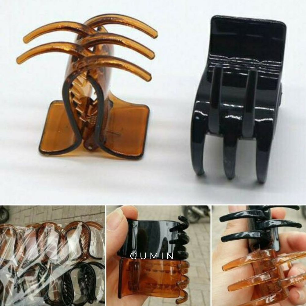 Set kẹp càng cua GUMIN 12 kẹp 5 năng Nâu Đen cao cấp