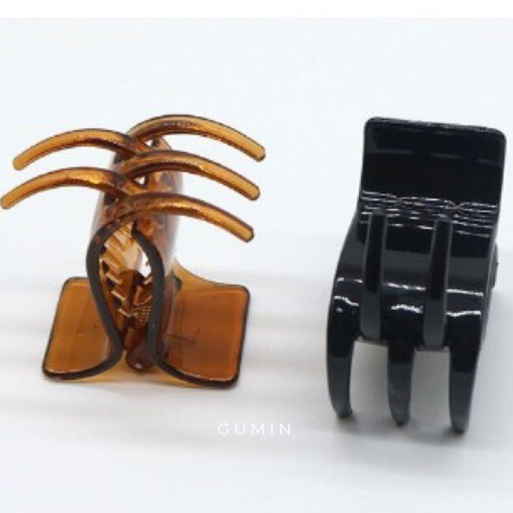 Set kẹp càng cua GUMIN 12 kẹp 5 năng Nâu Đen cao cấp