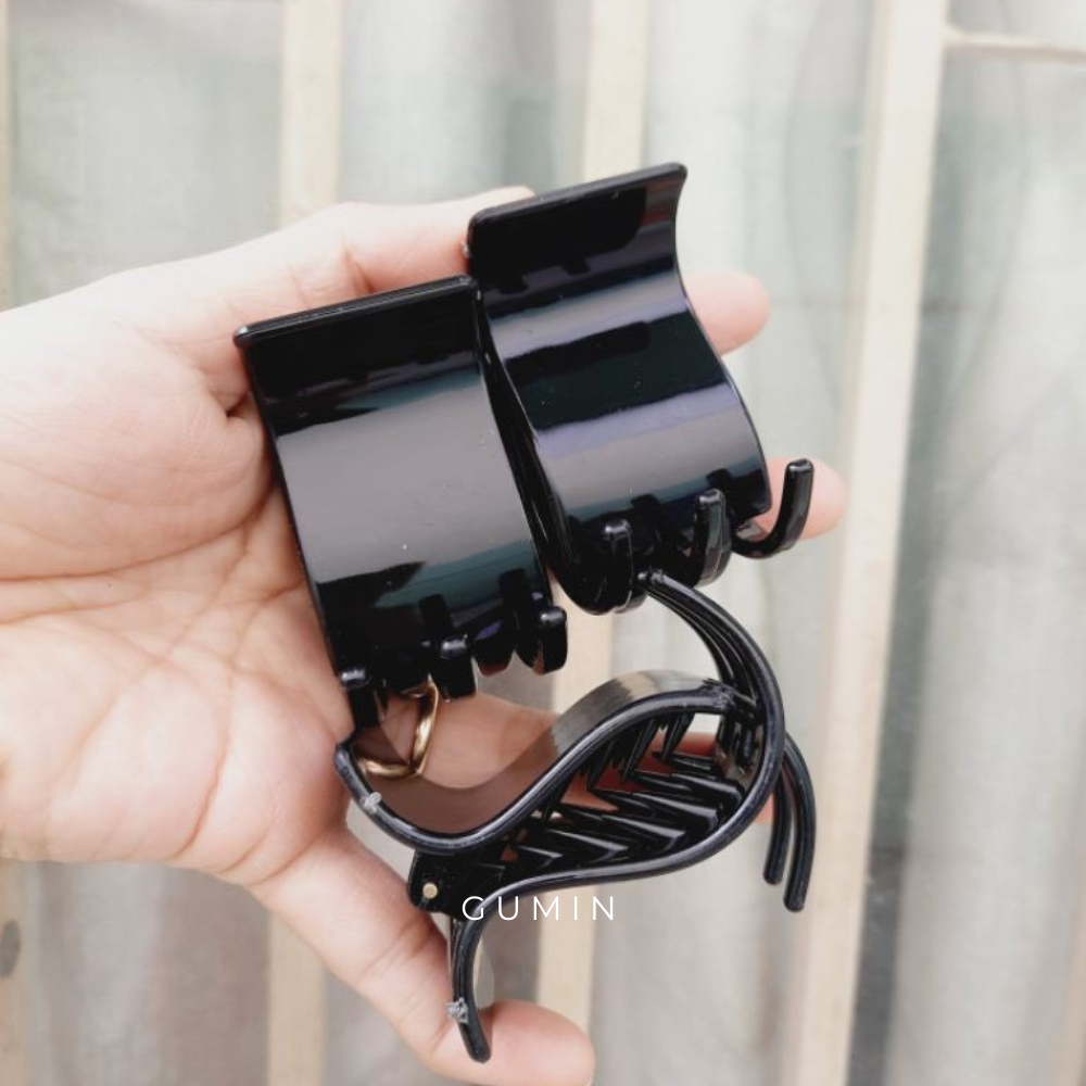 Set kẹp càng cua GUMIN 12 kẹp 5 năng Nâu Đen cao cấp
