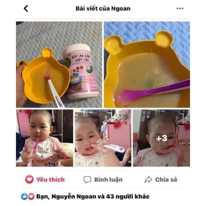 Ưu điểm của Bột ăn dặm Việt Lộc