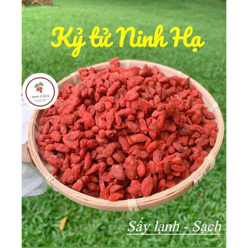 Kỷ tử Nhà Coca - Kỷ tử đỏ Ninh Hạ hàng loại 1 to đều hạt