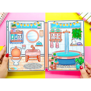 Biệt thự bên bờ biển của Toca Boca - Búp bê giấy