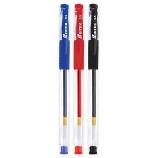 Bút Gel Bitex G02 mực xanh, mực đỏ, mực đen, ngòi 0.5mm không chảy mực (1 cây)