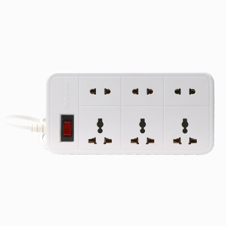Ảnh Ổ cắm kéo dài nhiều ổ dây 2m và 5m Rạng Đông - Model: OC06 6C/2M/10A 1