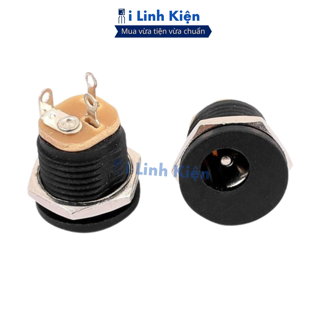 Jack nguồn DC cái tròn 5.5x2.1mm (combo 5 jack) DC-022 chất lượng cao ilinhkien