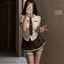 Váy Ngủ Cosplay Sexy Nữ Học Sinh BẢN CAO CẤP Gợi Cảm Kèm Cà Vạt Huy Hiệu, Bộ Đồ Cosplay Nữ Học Sinh- LALA HONEY