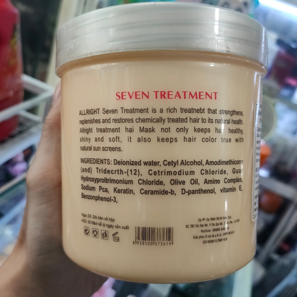 Dầu hấp dưỡng tóc SEVEN TREATMENT phục hồi tóc hư 1000ml