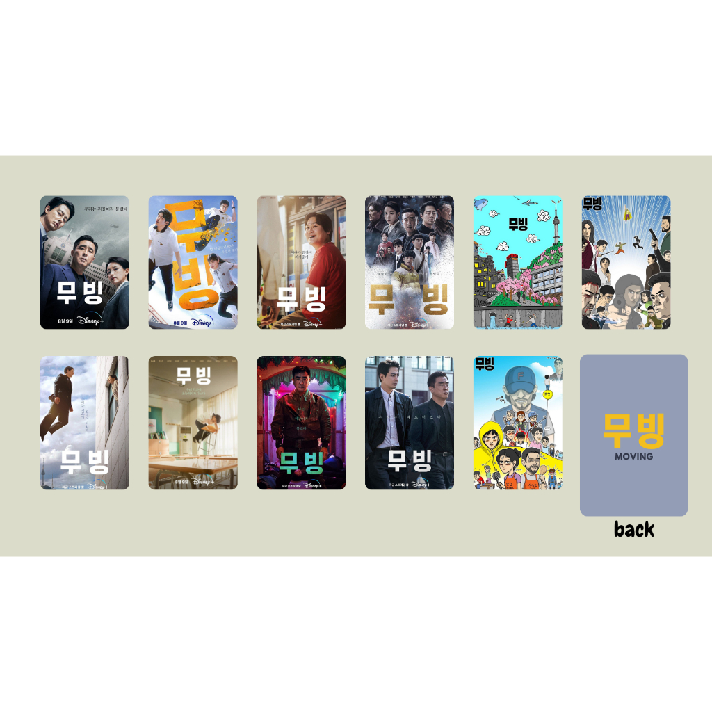 set card bo góc phim "Moving"-"Đội thiếu niên siêu đẳng"Jo In Sung,Han Hyo Joo,Go Yoon Jung, Ryu Seung Ryong