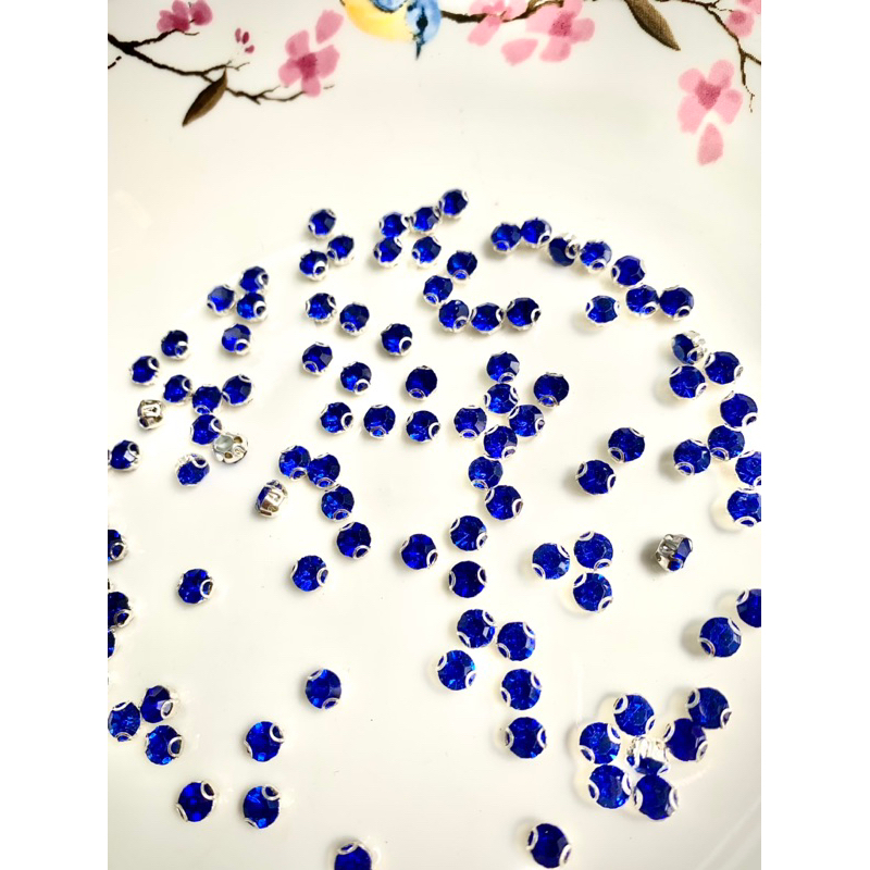 100 hạt đá chấu màu size 5mm