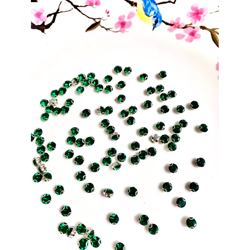 100 hạt đá chấu màu size 5mm