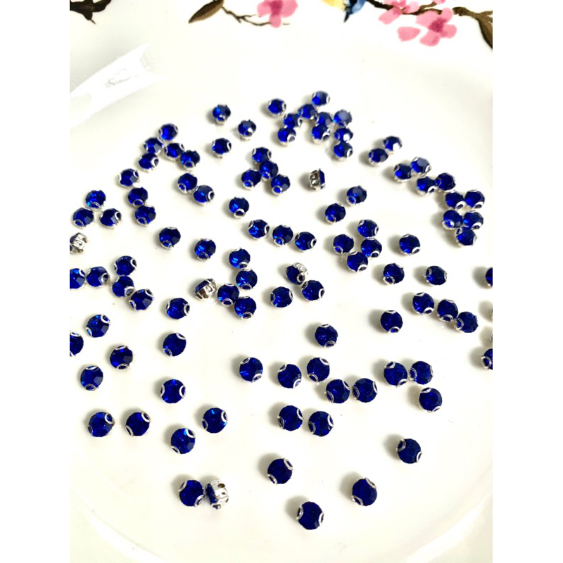 100 hạt đá chấu màu size 5mm