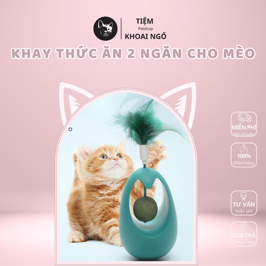 Đồ Chơi Lật Đật Lông Vũ Kèm Catnip Cỏ Bạc Hà Cho Mèo Xoay 360 Độ ...