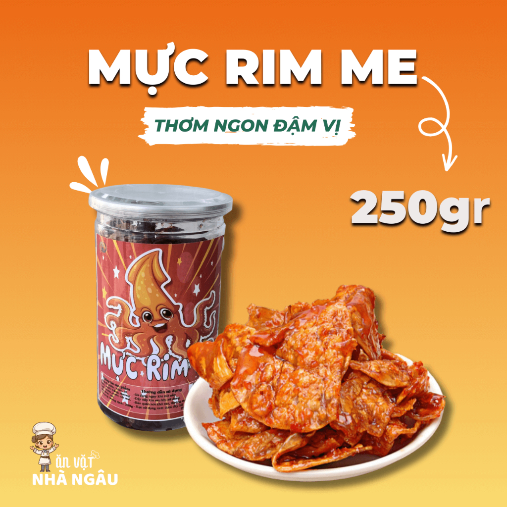 Mực Rim Me Loại Dày, Ngọt Thịt 250 Gram Chuẩn Vị Nha Trang - Ăn Vặt Nhà ...