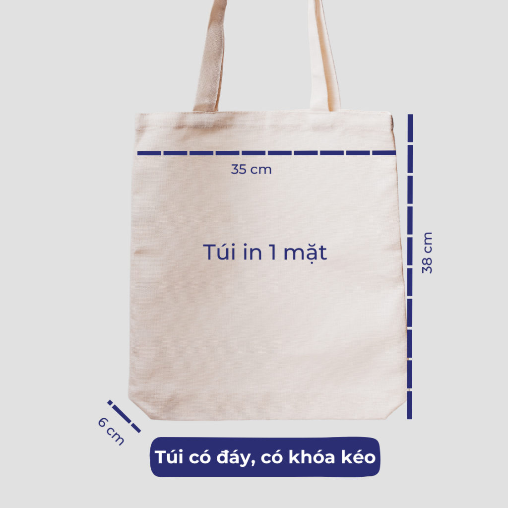 Túi tote vải canvas Goodore thiết kế BST Túi Bụi phong cách năng động cá tính