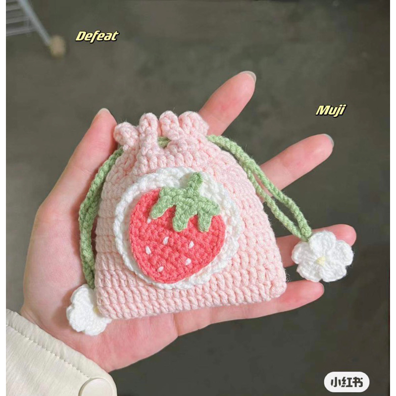 Túi rút len handmade đựng thẻ và đồ cá nhân by From June | Shopee Việt Nam