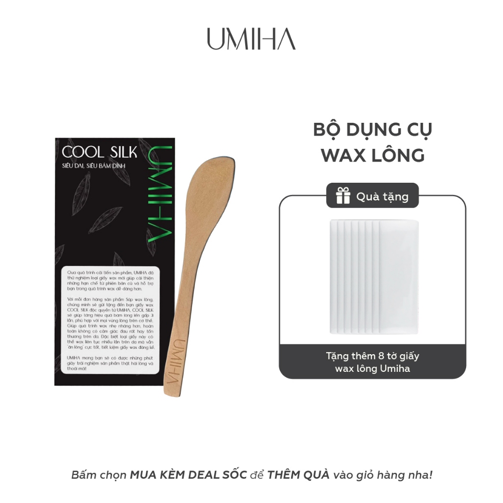 Ảnh Giấy wax lông siêu dai siêu bám dính UMIHA - Giúp wax lông hiệu quả hơn gấp 3 lần 1