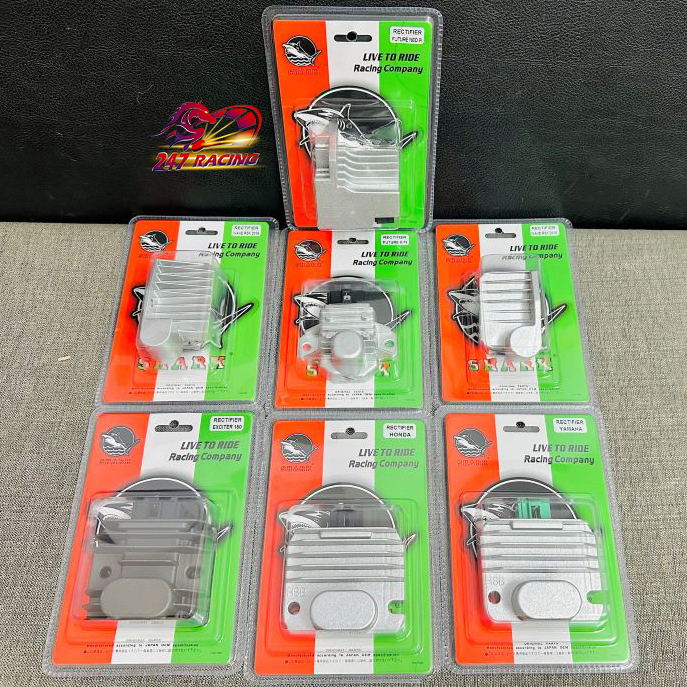 SẠC SHARK độ gắn xe máy Wave Dream Sirius RSX Exciter Fu Neo FUX fi...
