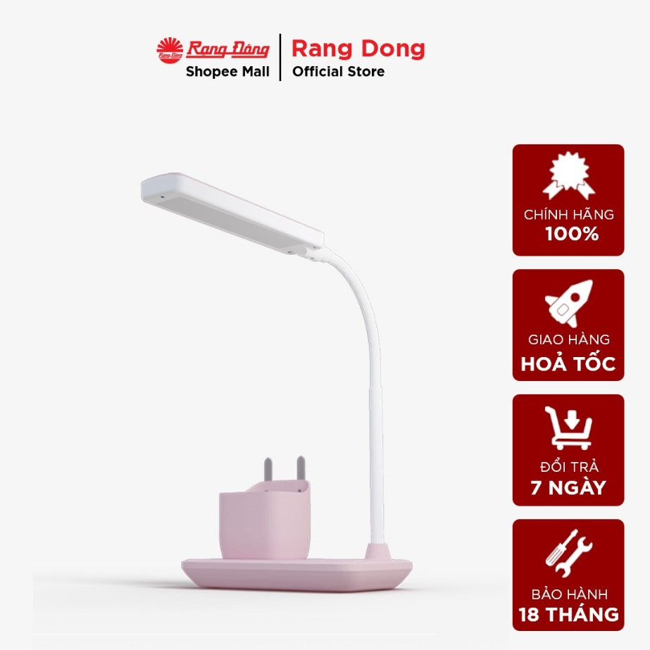 Ảnh Đèn bàn LED cảm ứng 3 chế độ màu ánh sáng Rạng Đông - Model: RD-RL-45 6W 1