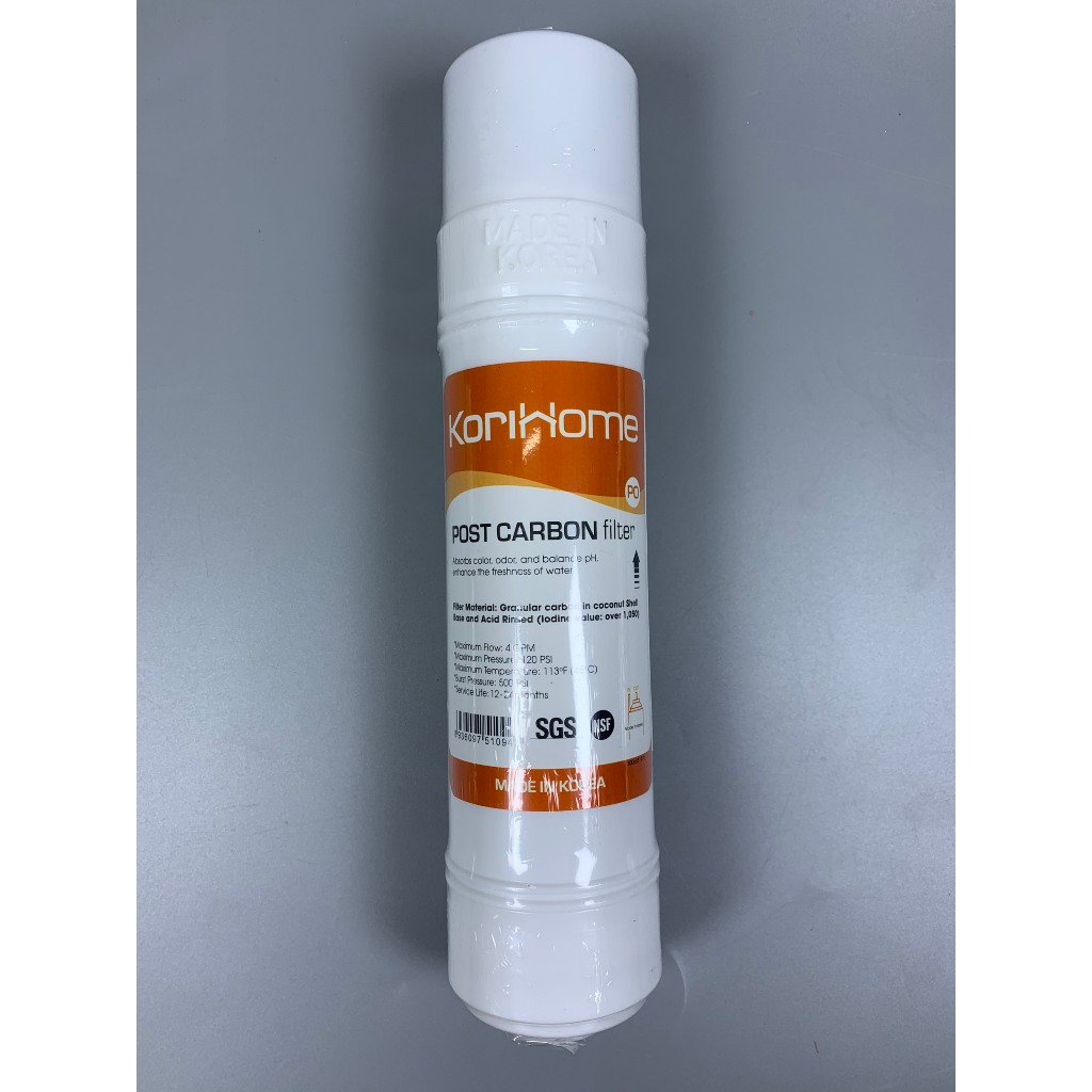 Lõi Lọc Chức Năng Post Carbon Korihome Than Hoạt Tính Dạng Cắm Nhanh Sản Xuất Tại Hàn Quốc - Dòng Cao Cấp Của Karofi