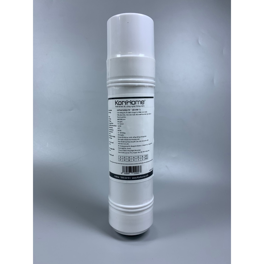 Lõi Lọc Chức Năng Post Carbon Korihome Than Hoạt Tính Dạng Cắm Nhanh Sản Xuất Tại Hàn Quốc - Dòng Cao Cấp Của Karofi