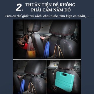 Móc Treo Đồ Ô Tô Móc Treo Đồ Ghế Sau Ô Tô Móc Treo Đồ Đa Năng Trên Ô Tô Nhỏ Gọn Tiện Lợi